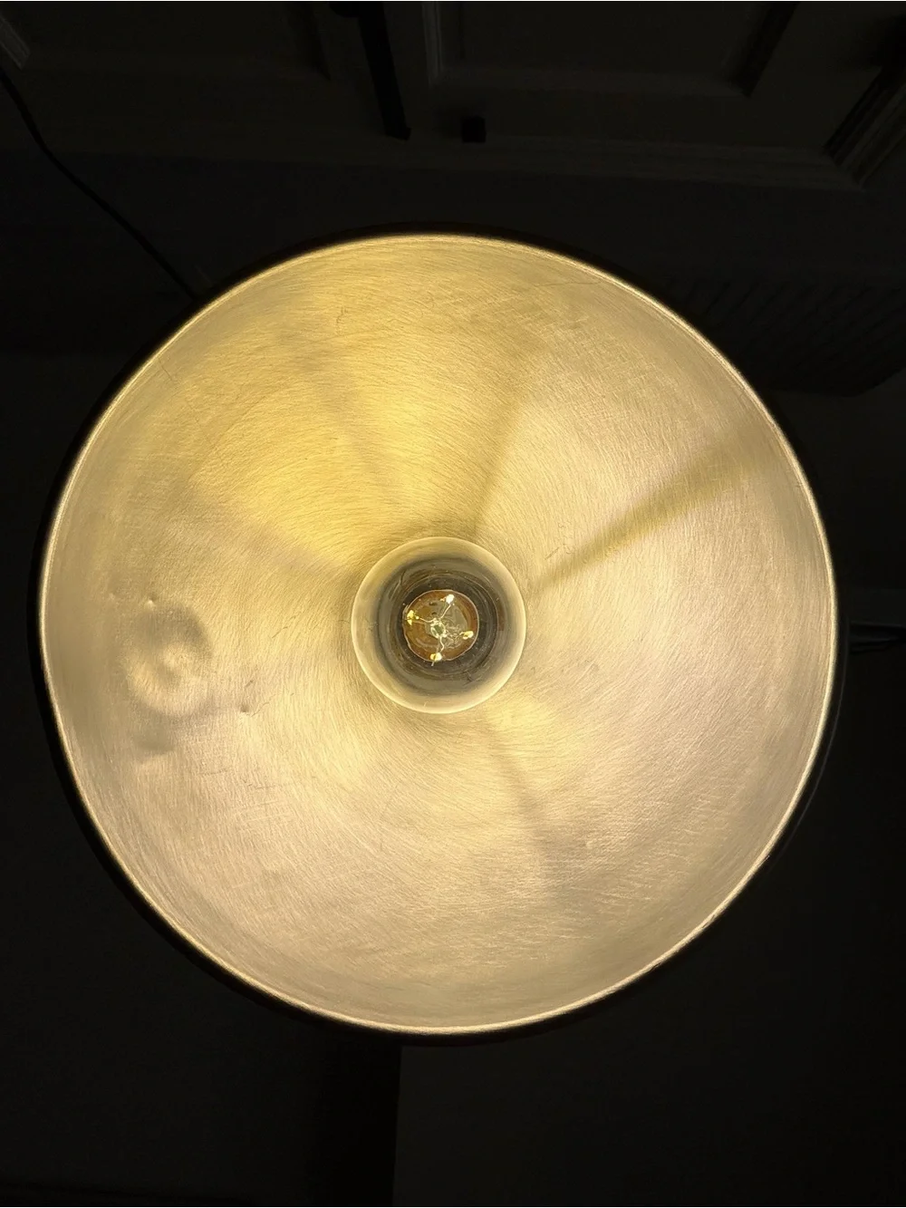 Pair of Industrial Silver Metal Dome Plug-in Pendant Light 16’ cord